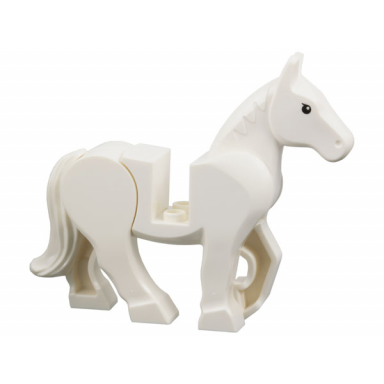 horse movable legs with black eyes and white pupils pattern