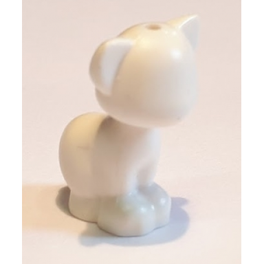 white cat friends elves sitting