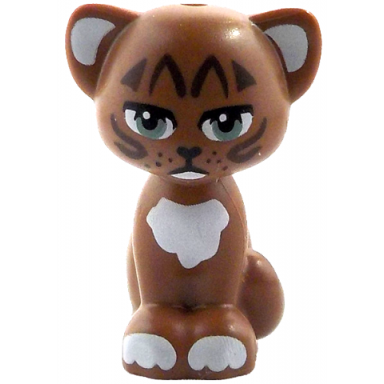 cat friends elves sitting with sand green eyes dark brown facial markings nose and whisker dots white inner ears chin chest and paws pattern peri