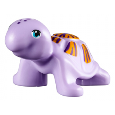 turtle friends elves with medium azure eyes dark purple spots and dark purple and bright light orange shell pattern
