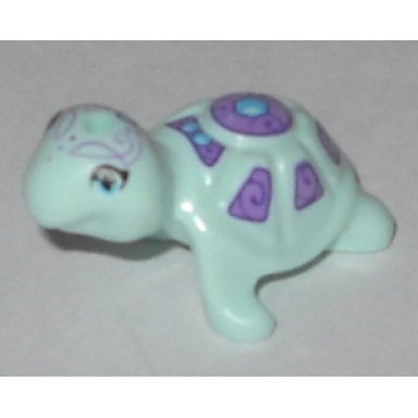 turtle friends elves with medium azure eyes dark azure jewels and dark purple and medium lavender shell pattern calypso