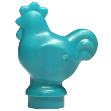dark turquoise chicken wide base