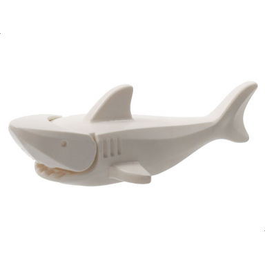 shark with rounded nose and debossed gills and eyes