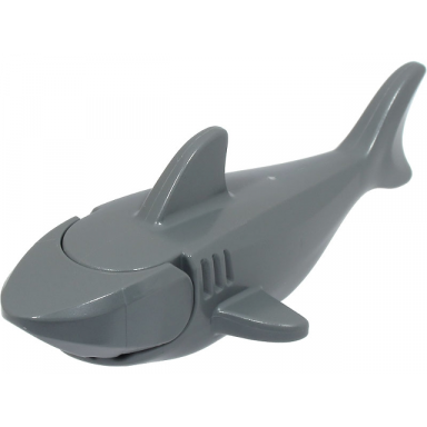 shark with rounded nose and debossed gills