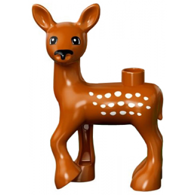 duplo deer doe eyes white on front and back