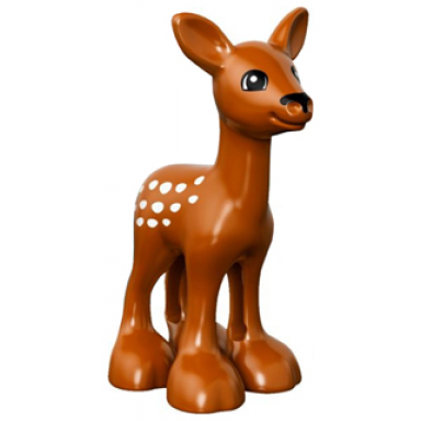 duplo deer baby fawn eyes white on front and back