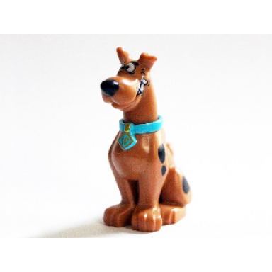 medium nougat dog great dane scooby-doo sitting with chattering teeth pattern 20690pb01 20691pb03
