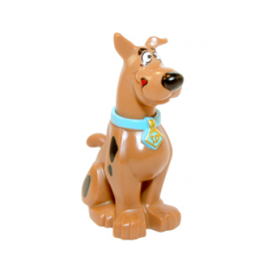 medium nougat dog great dane scooby-doo sitting with tongue licking chops pattern 20690pb01 20691pb04