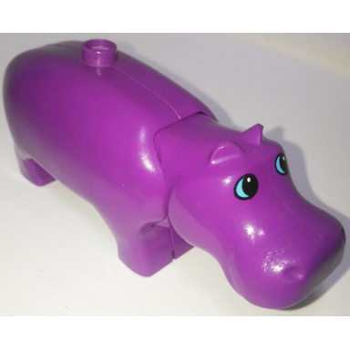 purple duplo hippo adult