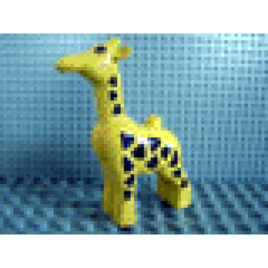duplo giraffe adult small eyes oval pattern