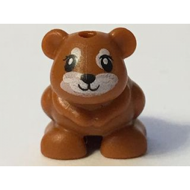 dark orange hamster mouse friends elves with black eyes nose and mouth and white muzzle pattern gus gus heidi rumble