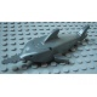 dark bluish gray sawfish with debossed eyes