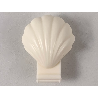 white clam shell folding - continuous scalloped inner lip