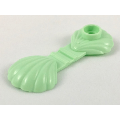 light green clam shell folding - continuous scalloped inner lip