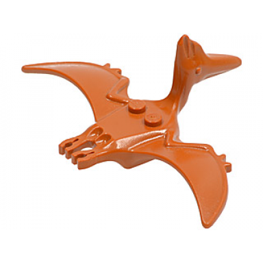 dark orange dinosaur pteranodon