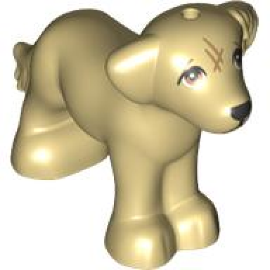 tan dog friends shaggy fur ears and tail with medium nougat eyes and scratches and black nose pattern grace