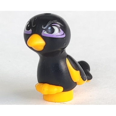 bright light orange bird friends elves feet joined with black body bright light yellow eyes dark silver eyebrows and medium lavender eye shadow pattern diablo