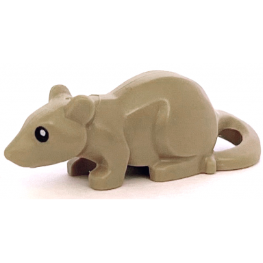 dark tan rat mouse with black eyes pattern