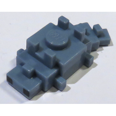 sand blue minecraft silverfish with 2 black squares pattern