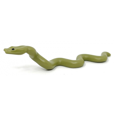 olive green snake large with raised head with black eyes pattern hp nagini