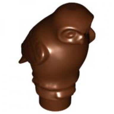 reddish brown owl rounded features