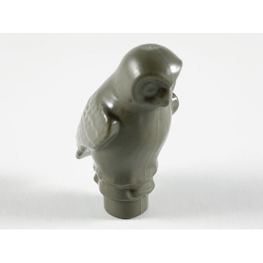 dark gray owl rounded features