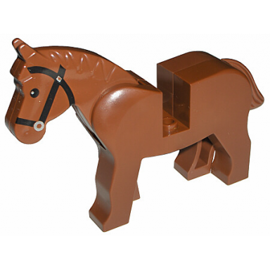 reddish brown horse with black eyes silver pupils and black bridle pattern