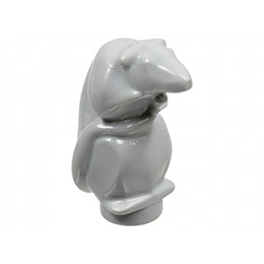 light bluish gray rat mouse standing