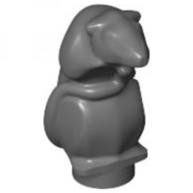 dark bluish gray rat mouse standing