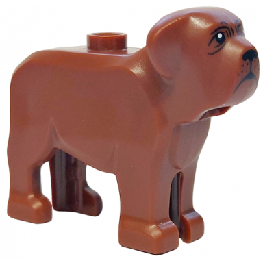 reddish brown dog neapolitan mastiff with black nose mouth creases and eyes with white pupils pattern hp fang