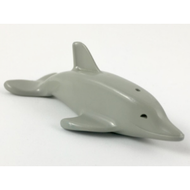 light gray dolphin with normal connection and axle holder