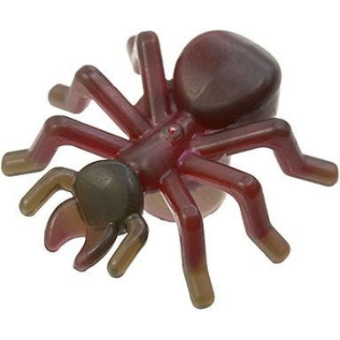 dark red ant with marbled trans-brown pattern