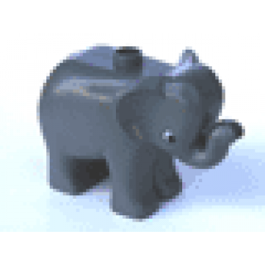 dark bluish gray duplo elephant baby eyes round