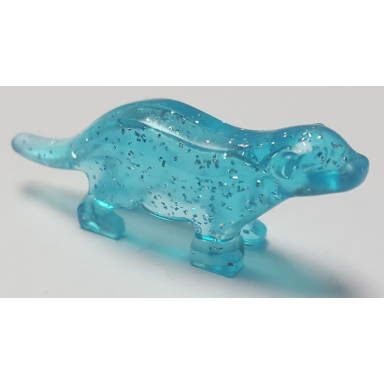glitter trans-light blue river otter