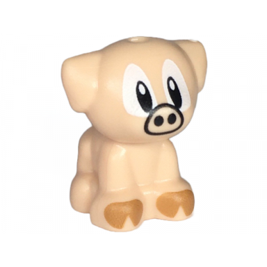 light nougat dog friends puppy standing small with white eyes and pupils black irises and snout medium nougat toes pattern sonic the hedgehog picky pig