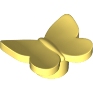 bright light yellow butterfly with stud holder