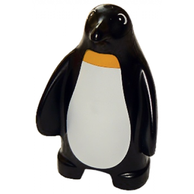 black duplo penguin split feet eyes round