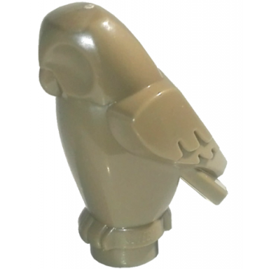 dark tan owl angular features