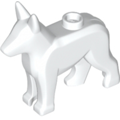 white dog alsatian german shepherd