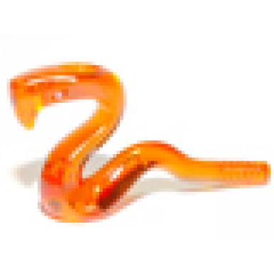 trans-orange snake raised