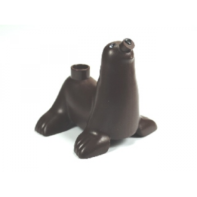 dark brown duplo seal with detailed paws