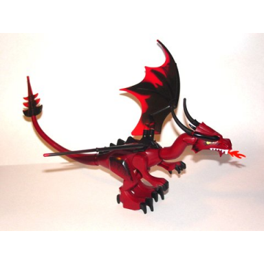 dark red dragon fantasy era dark red head