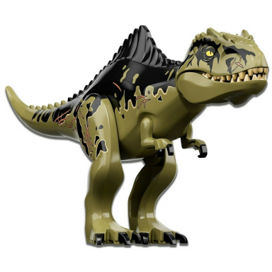 olive green dinosaur giganotosaurus