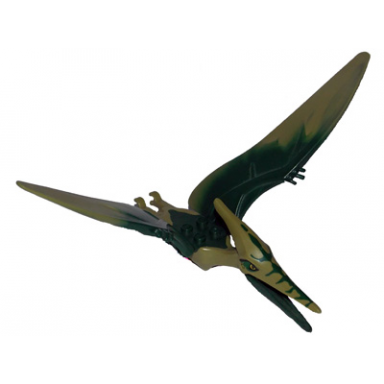 olive green dinosaur pteranodon with dark green back