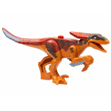 dark orange dinosaur pyroraptor