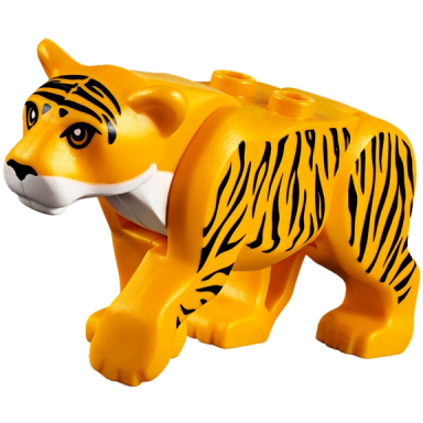 bright light orange cat large tiger with white muzzle and black nose and stripes pattern