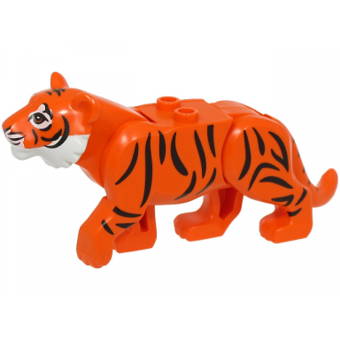 reddish orange cat large tiger with white muzzle and nose and black stripes pattern