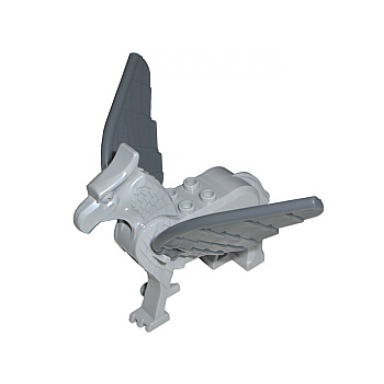 light bluish gray hippogriff with dark bluish gray wings hp buckbeak