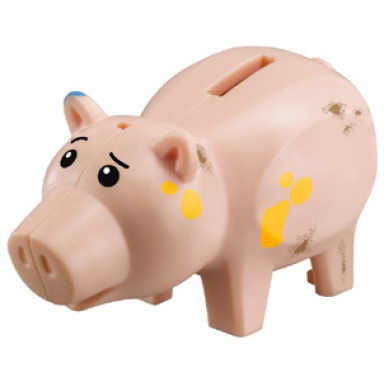 light nougat pig toy story with dirt pattern hamm