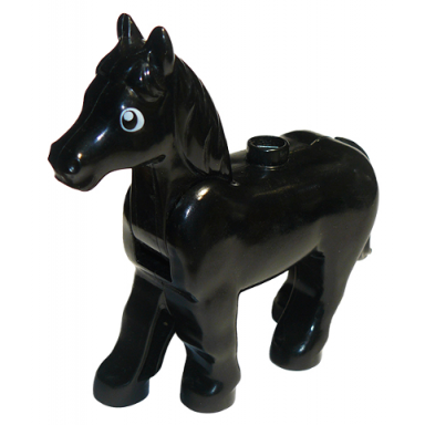 duplo horse with movable head with eyes pattern undetermined type